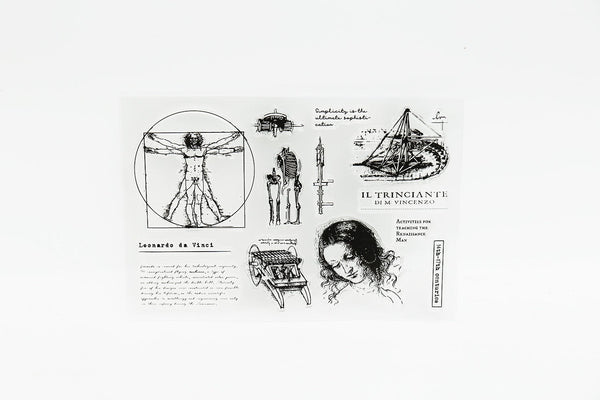 DaVinci  Clear Stamp/rectangle clear stamp /rough texture transparent stamp