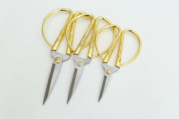 Gold Antique Scissors/Gold Antique Vintage Scissors /embroidery scissors/cute stationery/planner accessories/cute stationery