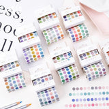 Rainbow bubble Washi Tape/ rainbow watercolour droplets deco washi tape/ Masking tape/ japanese washi tape/Planner Supplies/OT049