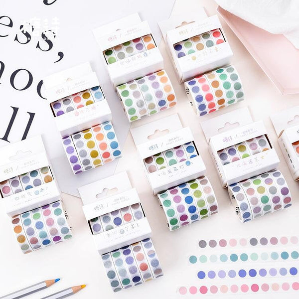 Rainbow bubble Washi Tape/ rainbow watercolour droplets deco washi tape/ Masking tape/ japanese washi tape/Planner Supplies/OT049
