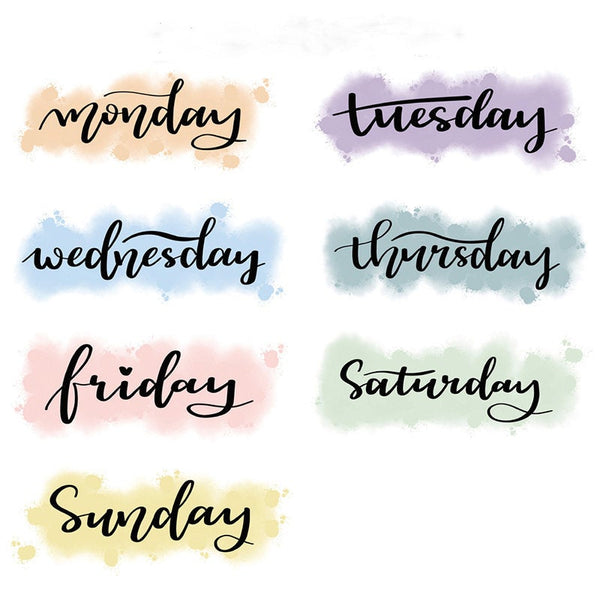 Colorful week washi tape /Week kit Washi Tape/  japanese washi tape/Planner Supplies