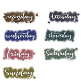 Colorful week washi tape /Week kit Washi Tape/  japanese washi tape/Planner Supplies