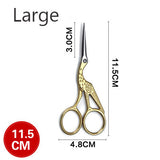 Crane Scissors, Embroidery Needlepoint Scissors, vitange style Scissor, Gold Scissors, Silver Scissors,  Copper Scissors