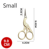 Crane Scissors, Embroidery Needlepoint Scissors, vitange style Scissor, Gold Scissors, Silver Scissors,  Copper Scissors