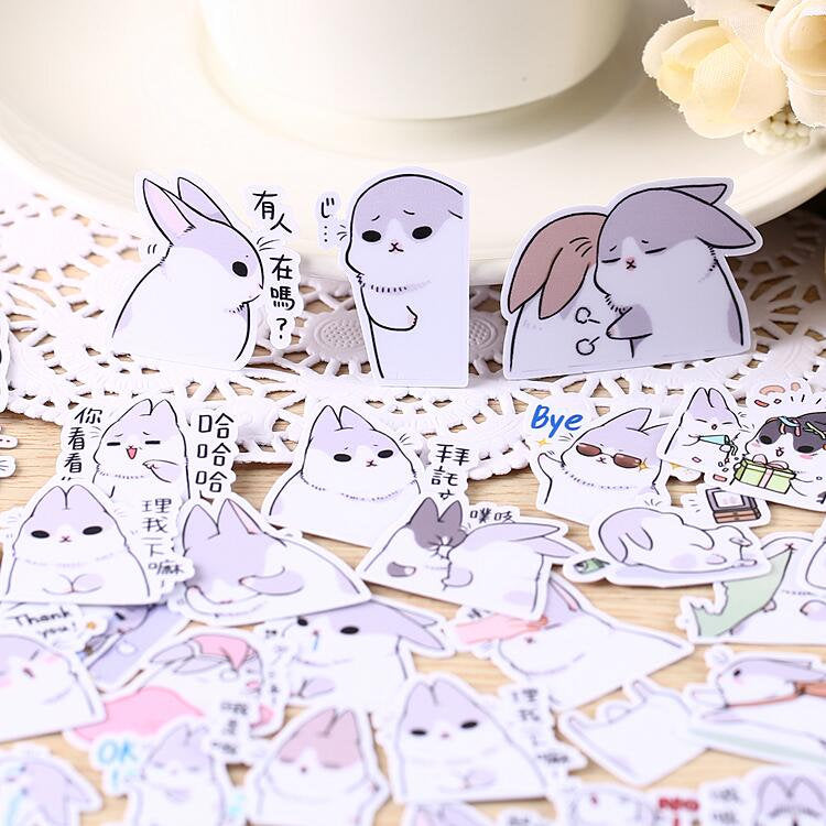 Cute rabbit Stickers / journal  Sticker / Planner Stickers/ Filofax Stickers/Lap top stickers