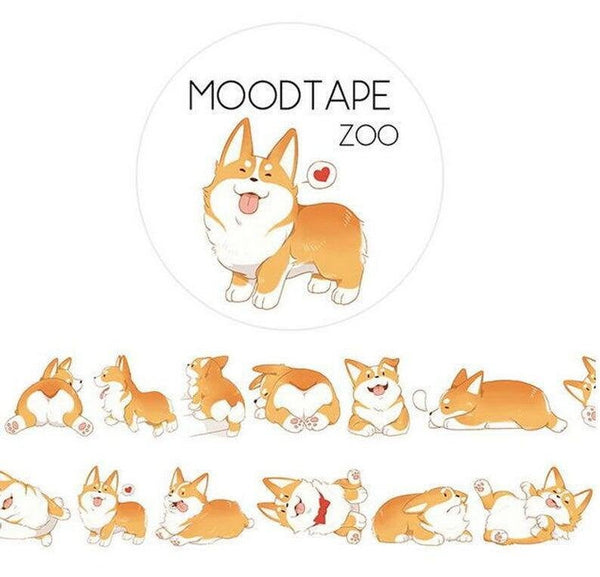 Corgi Washi Tape  /Masking Tape/ Scrapbooking Planner /Healthy Stickers