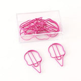 20 psc Ice Cream Paper Clips/Cute Girl Heart Paper Clips/pink bookmarks Metal Paper Clip,Binder Clips/Office Supplies/Planner Accessories