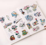 Jewelry stickers /Vintage Stickers/Noble afternoon tea Stickers/ Scrapbook Sticker/flake stickers for planner
