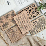 Wooden stamps /Vintage wooden stamp / Literature and art wooden stamp/ masking wooden stamp/rubber stamp