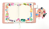 Ice Cream Stickers Set/ Cool summer Planner Stickers/ The summer vacation/country life  Flake Stickers/Masking stickers
