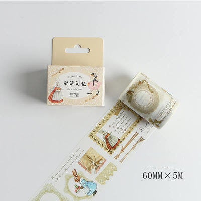 Peter Rabbit Washi Tape/ Childhood Memory washi tape/Cartoon Masking tape/ japanese washi tape/Planner Supplies/