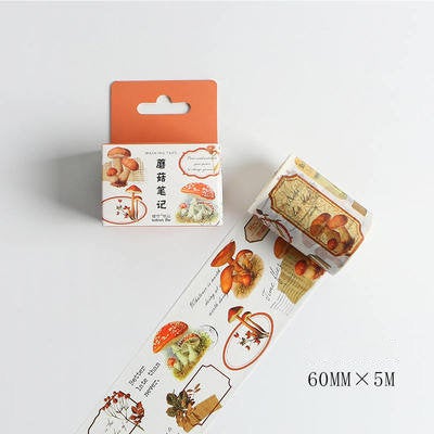 Mushroom Washi Tape/ Botanicl Washi Tape/Literature and art Washi / Masking tape/ japanese washi tape/Planner Supplies