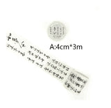 poem  Washi Tapes/ poetry  Washi Tape/planner Washi / Masking tape/ japanese washi tape/Planner Supplies