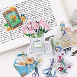Jewelry stickers /Vintage Stickers/Noble afternoon tea Stickers/ Scrapbook Sticker/flake stickers for planner