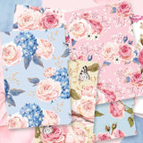 The roses Planner dividers/Flowers in full bloom  plastic  A5 planner dividers/Painting flower  planners dividers