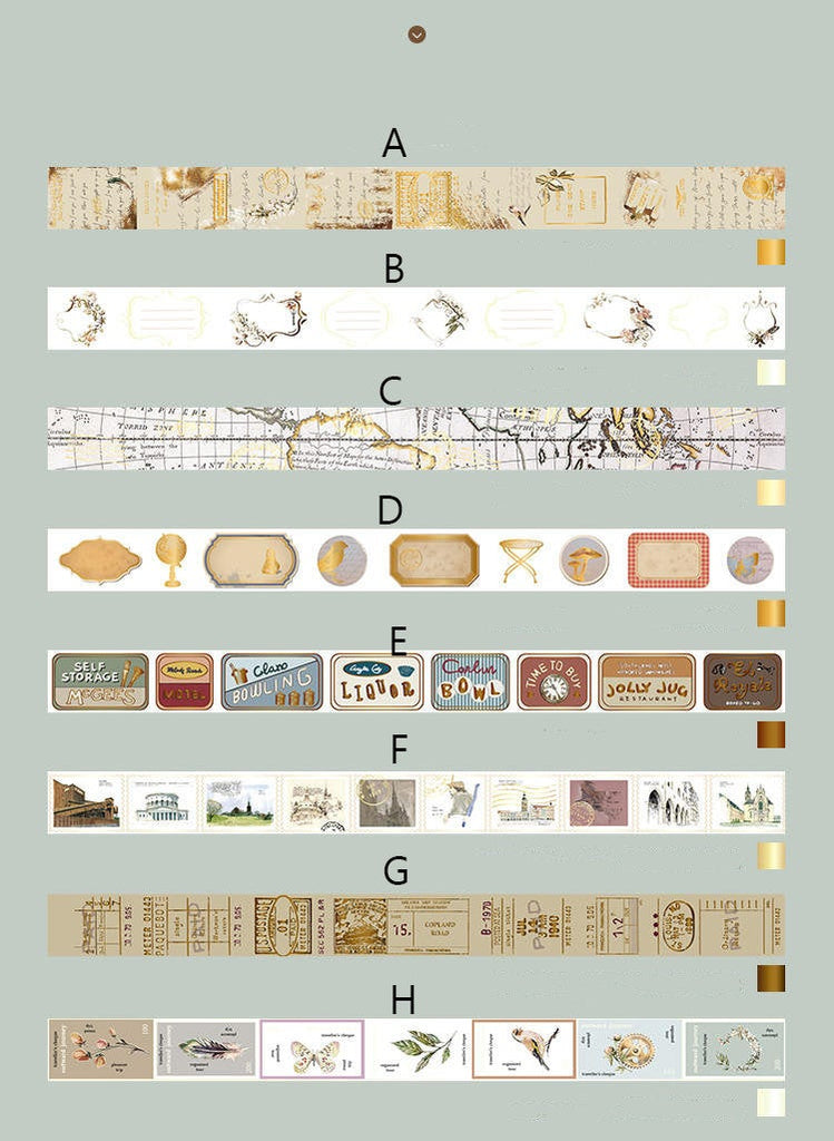 Gold foiled  washi tape /Mysterious cosmic constellation washi tape /Masking Tape /Scrapbooking Planner /