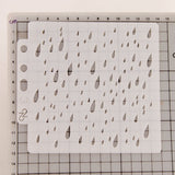Rain drop stencil /water drop  stencil /Notebook Stencil/teardrop template/Bullet Journal Stencil/ plastic Stencil
