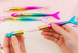 4 colors Metallic mermaid gel pen /cute gel Pen/Modern Calligraphy /Dip Pen / Pointed Pen / Modern Pointed Pen / Oblique Pen Holder