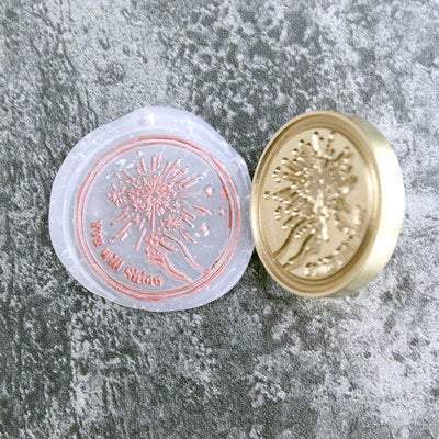 Fireworks wax Seal Stamp/ firework with hand Wax Seal Stamp/ invitation seal /wedding  gift box set