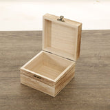 Blank Unfinished photo Wooden Box With Lid and Clasp, wedding memory box,wooden box