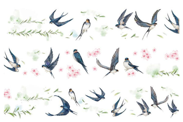 Birds Washi Tapes/ The swallow Washi Tape/Masking tape/ japanese washi tape/Planner Supplies/OT0104