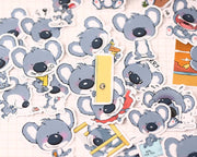 Cute Koala stickers / Planner Stickers/ koala Stickers/Lap top stickers/Scrapbook Sticker/ stickers