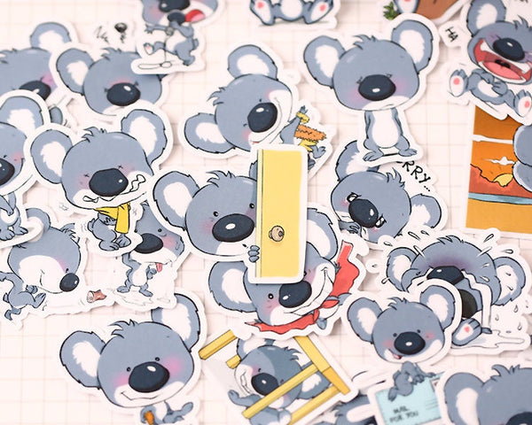 Cute Koala stickers / Planner Stickers/ koala Stickers/Lap top stickers/Scrapbook Sticker/ stickers