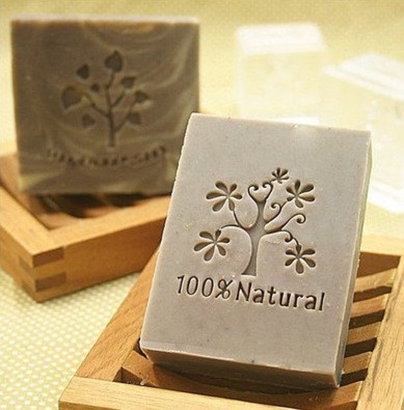 Natural Tree Soap Stamp 100%  Seal Mold Tree Soap Stamp Acrylic soap stamp tree