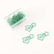 20pcs Christmas tree Paper Clips/ bookmarks Metal Paper Clip, Christmas paperclips, Office Supplies, journal Clip Planner Accessories