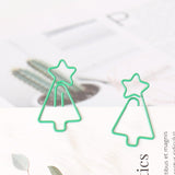 20pcs Christmas tree Paper Clips/ bookmarks Metal Paper Clip, Christmas paperclips, Office Supplies, journal Clip Planner Accessories