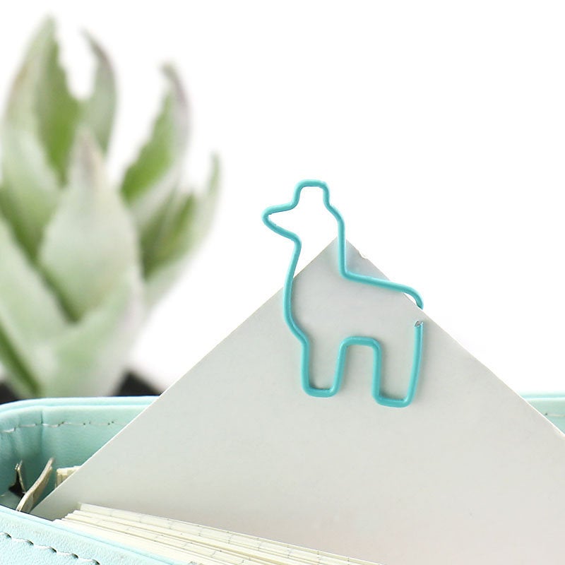 Llama paper clips / Cute alpaca Paper Clips/ journal supplies/Metal Paper Clip/Office Supplies/Office Supplies