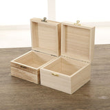 Blank Unfinished photo Wooden Box With Lid and Clasp, wedding memory box,wooden box