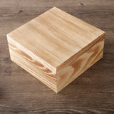 Blank Unfinished photo Wooden Box With Lid and Clasp, wedding memory box,wooden box