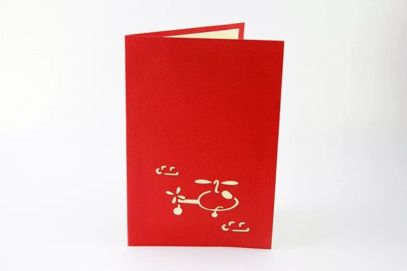 3D Helicopter Greeting Card Greeting Card For Pilot boys | Congratulations Card | Pilot Birthday Gift Card | Pop Up Card | Pop Out Card