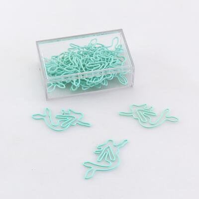 Mermaid Paper Clips, turquoise Metal Paper Clip,Binder Clips, Office Supplies,Planner Accessory