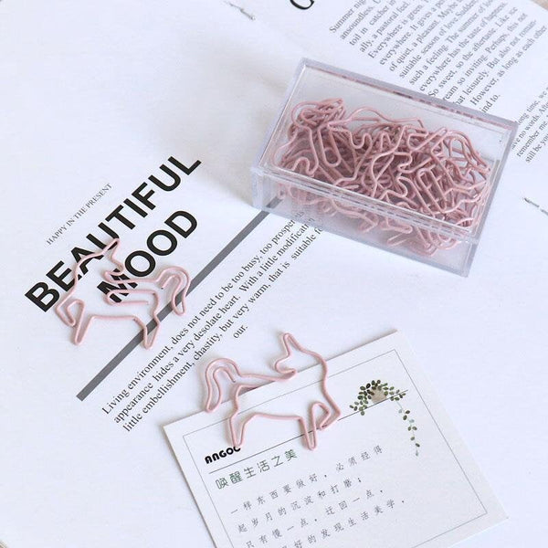 Unicorn Paper Clips, pink unicorn Metal Paper Clip,Binder Clips, Office Supplies,Planner Accessory