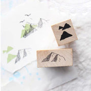 Forest tree Rubber Stamp /journaling stamp /mountain tree wood rubber stamp/pine tree