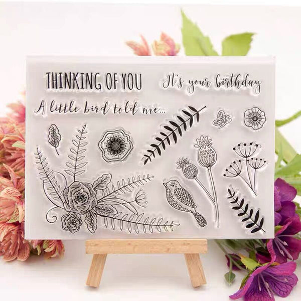 Bird clear stamps/Bird collection rubber stamp/nature Planner Stamps/Stamp Set/Transparent Stamps/Planning accessory/