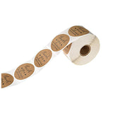 500PCS 1inch Thank You Supporting My Small Business Stickers Kraft Brown Sticker Business Stickers gift wrapping stickers