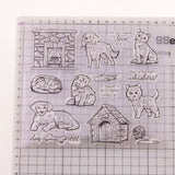 Pet dog cat Transparent rubber Stamp/dog house  Stamps/ puppy stamps/ junk journal decor/scrap booking stamp