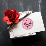 Thank You stickers Business Label /pink heart packaging label/online business stickers/ gift wrapping stickers 1 inch 500pc
