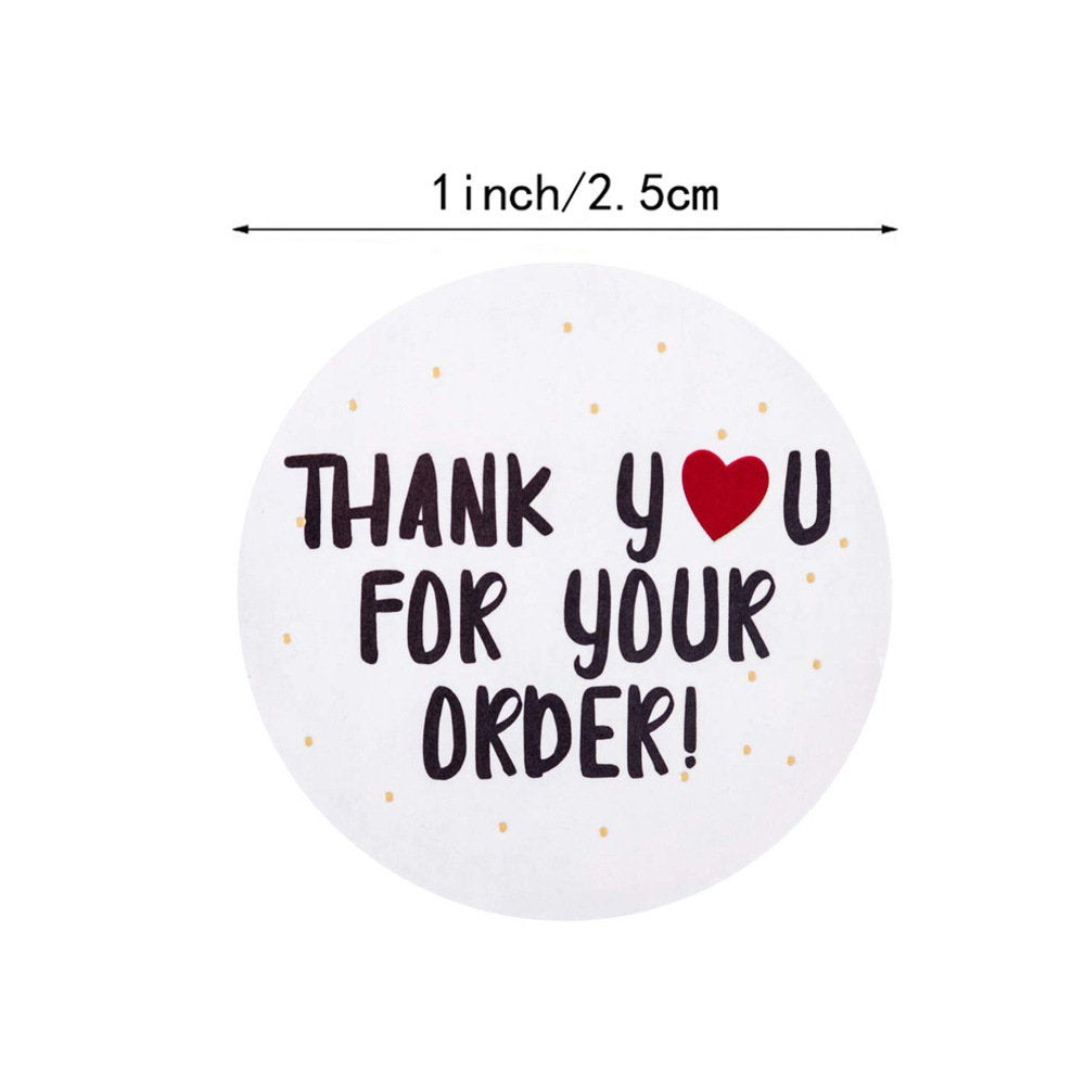 Thank you for your order stickers /business thank you stickers /gift b –  DokkiDesign