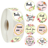 Thank you stickers /floral thank you roll tape /modern business stickers/ gift wrapping stickers 500pcs