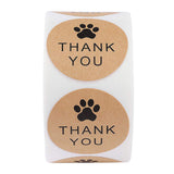 Thank you stickers paw/dog food stickers / pet business supplies/  packaging stickers labels supplies 500pcs