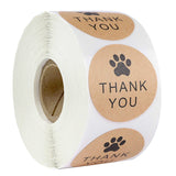 Thank you stickers paw/dog food stickers / pet business supplies/  packaging stickers labels supplies 500pcs