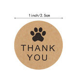 Thank you stickers paw/dog food stickers / pet business supplies/  packaging stickers labels supplies 500pcs