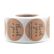 Thank you for supporting our small business round stickers, thank you stickers, business labels, 1 inch round labels 500pcs