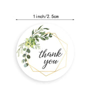 Wedding thank you stickers favor box stickers, botanical thank you sticker, hexagon thank you label, gift packaging stickers