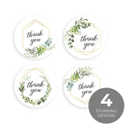 Wedding thank you stickers favor box stickers, botanical thank you sticker, hexagon thank you label, gift packaging stickers