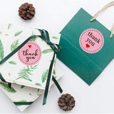 Thank You stickers Business Label /pink heart packaging label/online business stickers/ gift wrapping stickers 1 inch 500pc